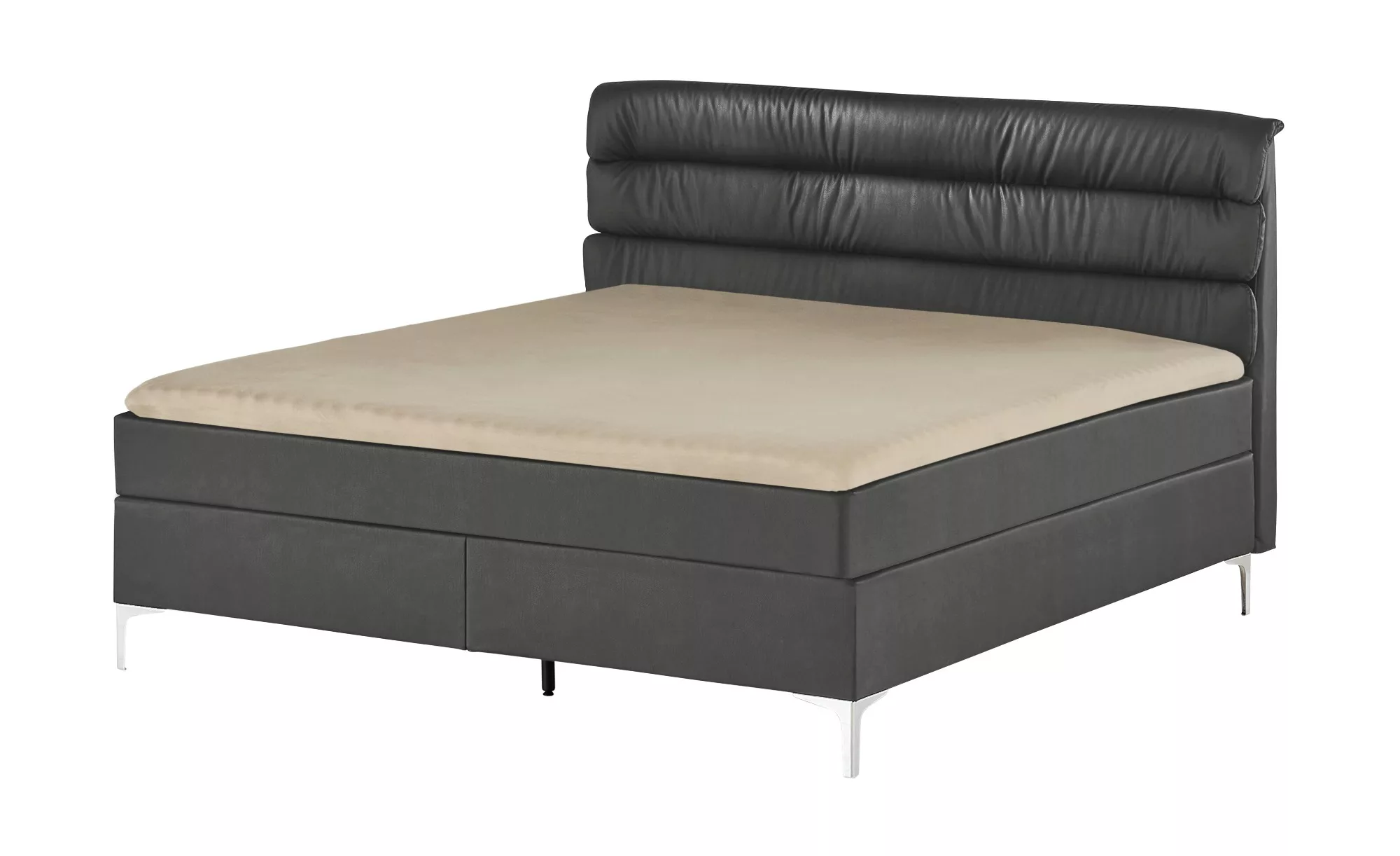 Boxspringbett  Lina ¦ grau ¦ Maße (cm): B: 208 H: 122 Betten > Boxspringbet günstig online kaufen