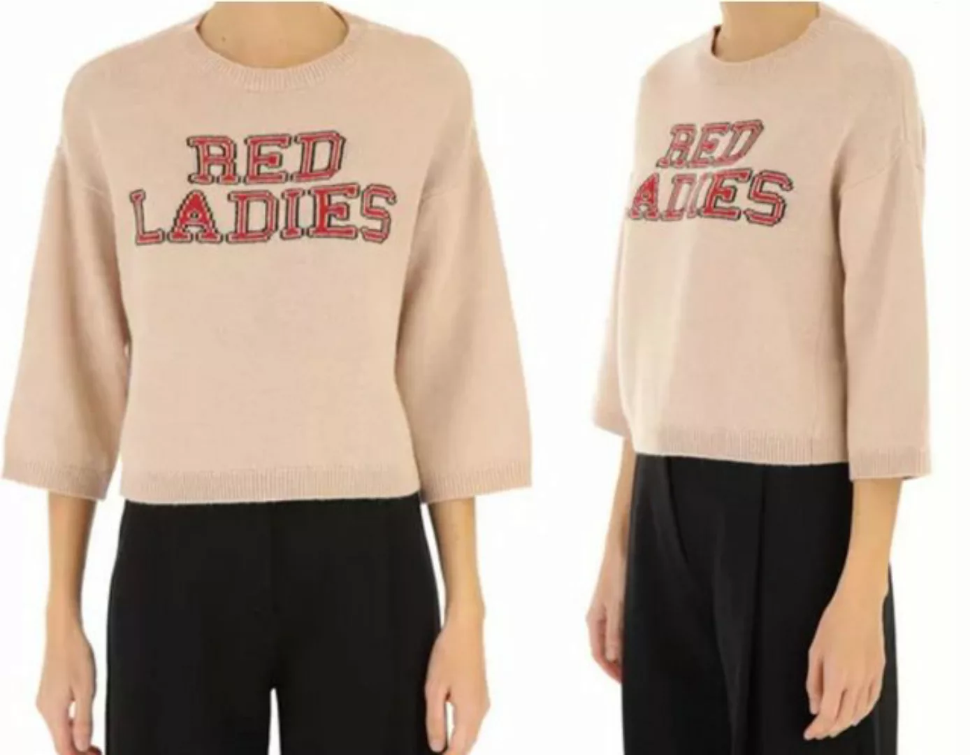 RED VALENTINO Strickpullover VALENTINO Red Ladies Insertia Cropped Wool Cas günstig online kaufen