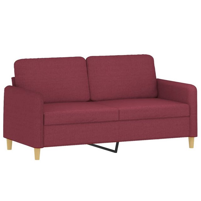 vidaXL Sofa 2-Sitzer-Sofa Weinrot 140 cm Stoff günstig online kaufen