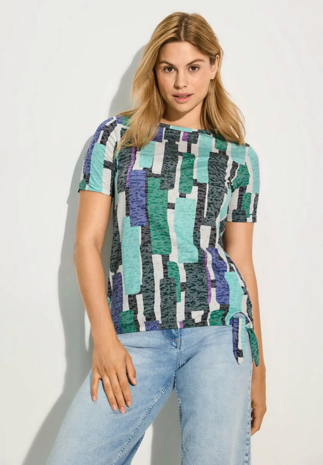 Cecil Print-Shirt mit All-Over Print günstig online kaufen