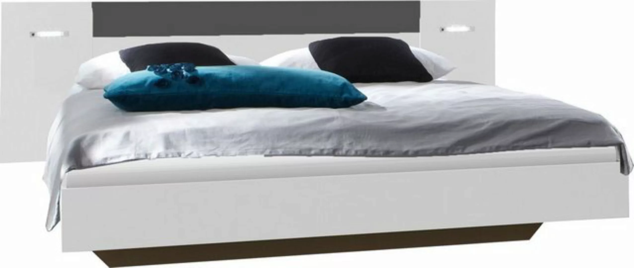 Wimex Bett in WEISS + GRAPHIT. Abmessungen (BxHxT) 229x81x210 cm günstig online kaufen
