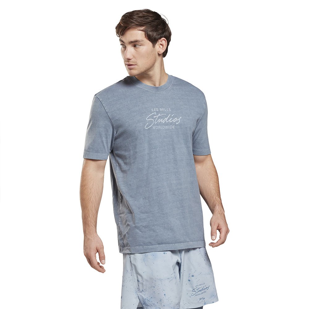 Reebok Les Mills Natural Dye Kurzärmeliges T-shirt M Gable Grey günstig online kaufen
