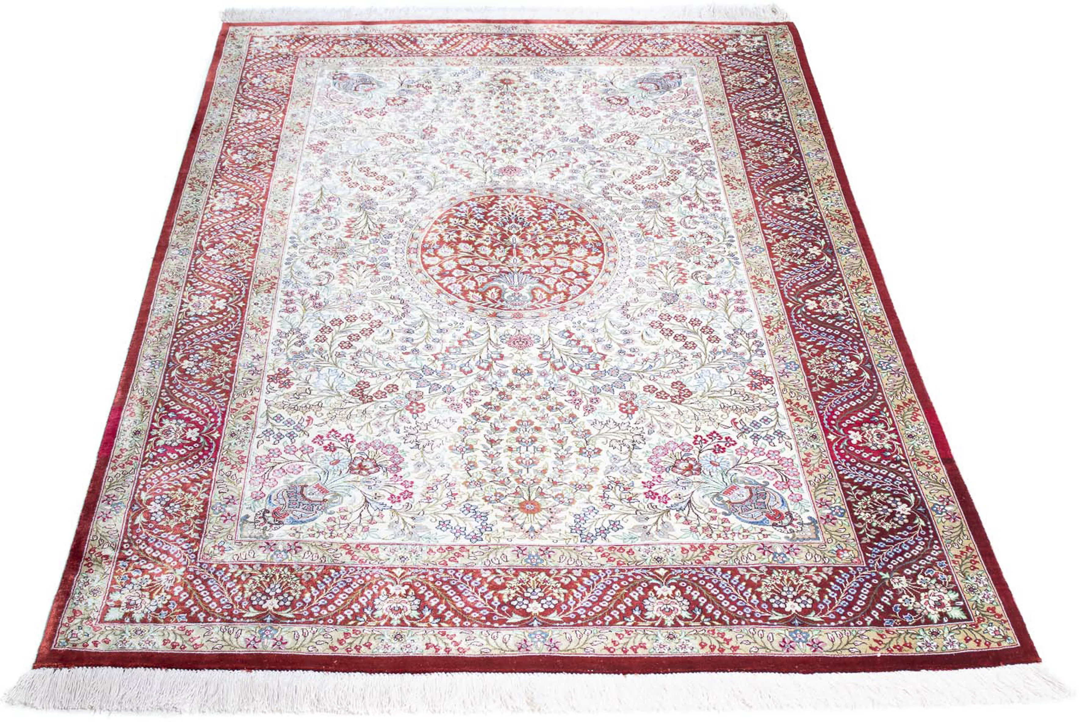 morgenland Orientteppich »Perser - Ghom - 159 x 102 cm - rot«, rechteckig, günstig online kaufen