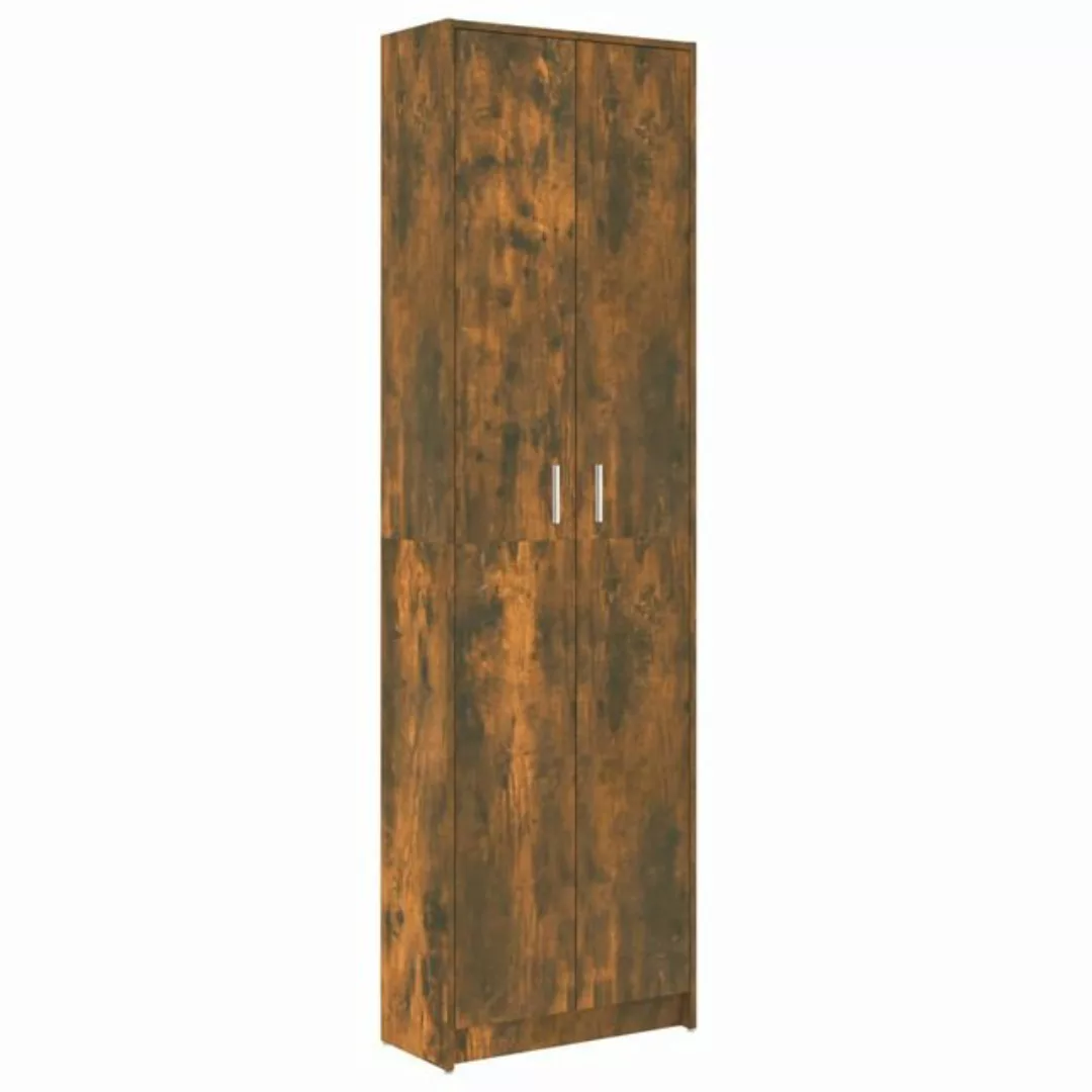 furnicato Kleiderschrank Garderobenschrank Räuchereiche 55x25x189 cm Holzwe günstig online kaufen