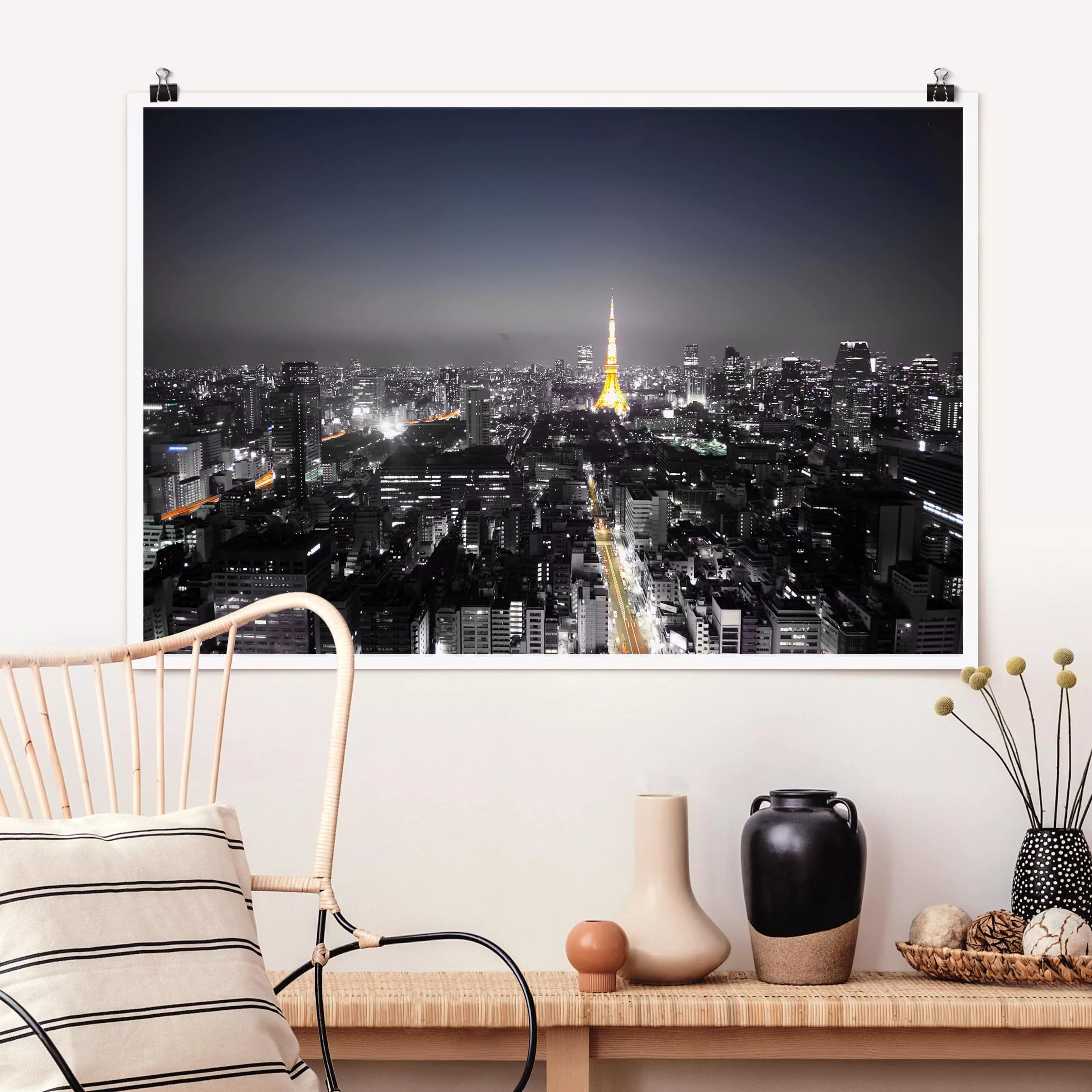 Poster Architektur & Skyline - Querformat Tokio günstig online kaufen