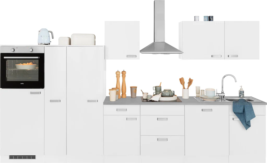wiho Küchen Küchenzeile "Husum", ohne E-Geräte, Breite 360 cm günstig online kaufen