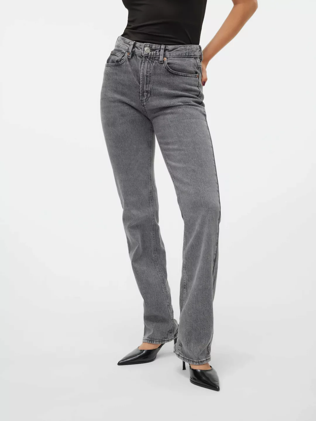 Vero Moda Gerade Jeans "VMTESSA HR STRAIGHT JEANS RA206 GA NOOS" günstig online kaufen