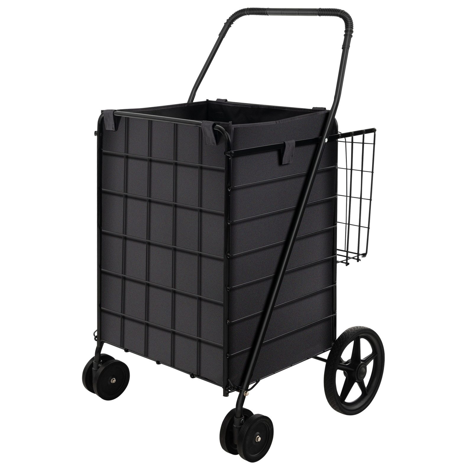 COSTWAY Einkaufstrolley, 120L mit abnehmbarer Tasche günstig online kaufen