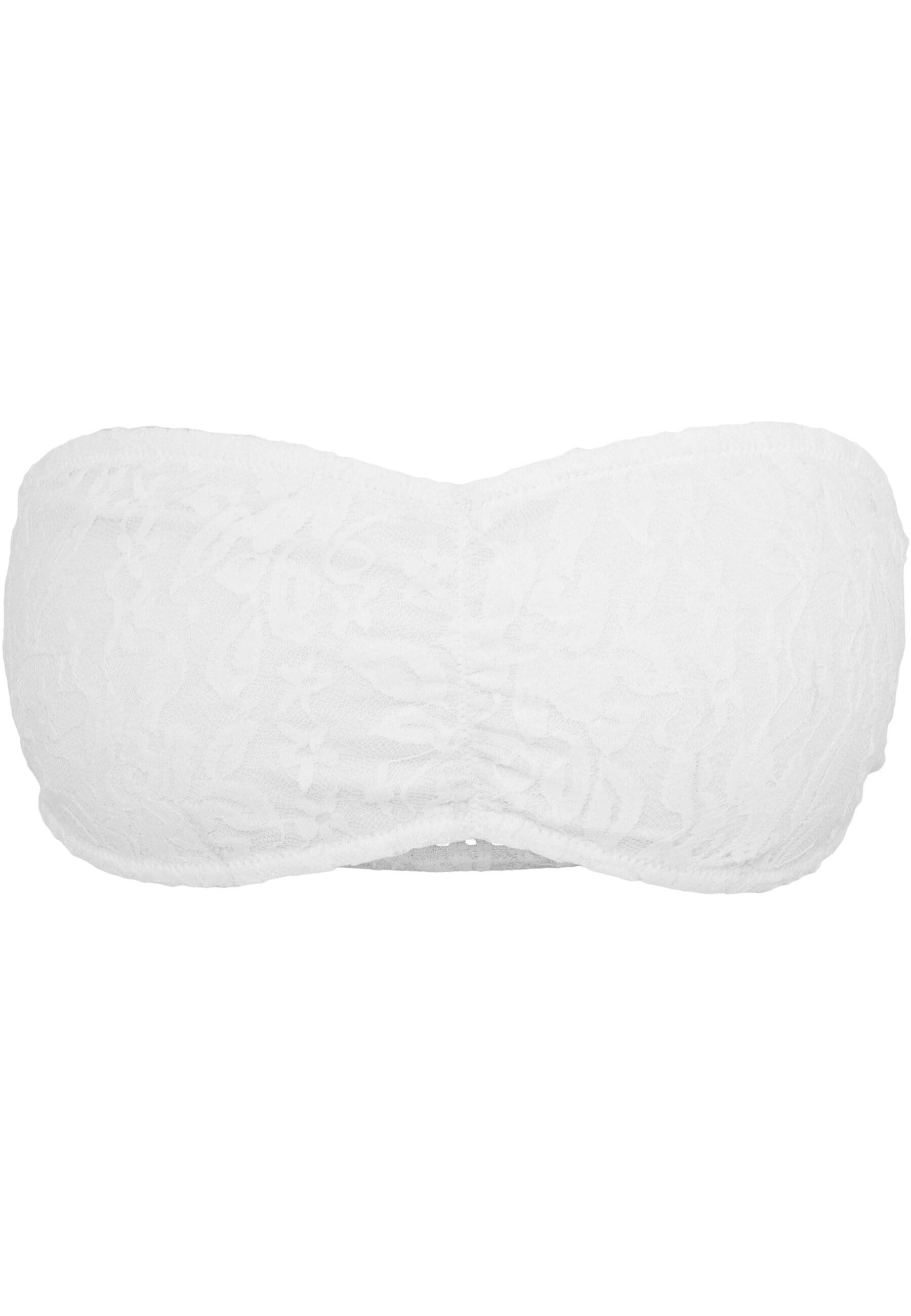 URBAN CLASSICS Sport-BH "Urban Classics Damen Ladies Laces Bandeau" günstig online kaufen