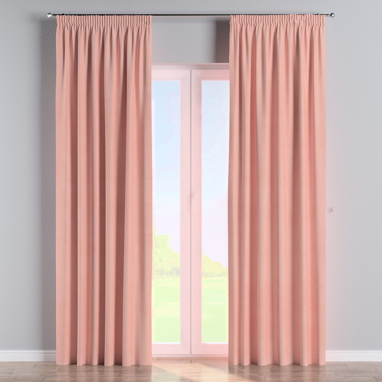 Vorhang mit Kräuselband, rosa, Crema (177-77) günstig online kaufen