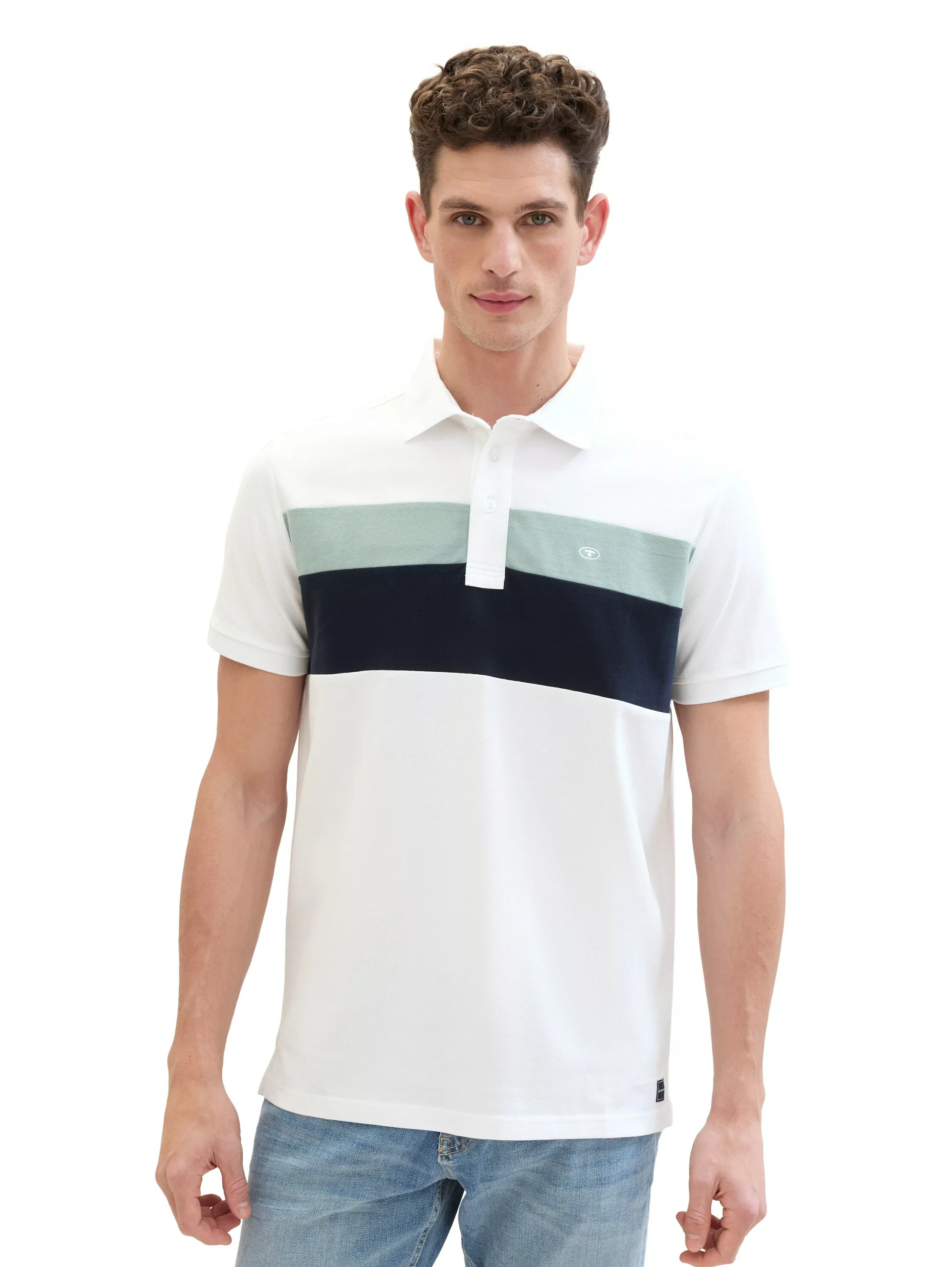 TOM TAILOR Poloshirt mit Logoprägung auf der Brust günstig online kaufen