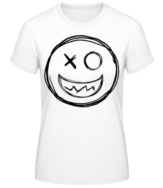 Gekritzelter Smiley · Frauen Basic T-Shirt günstig online kaufen