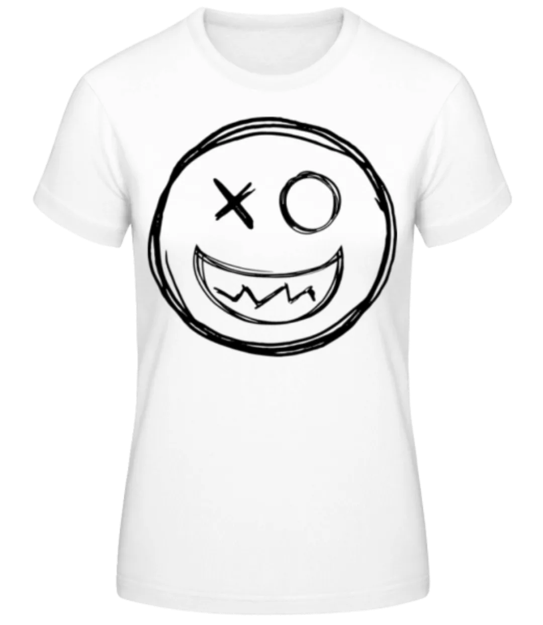 Gekritzelter Smiley · Frauen Basic T-Shirt günstig online kaufen