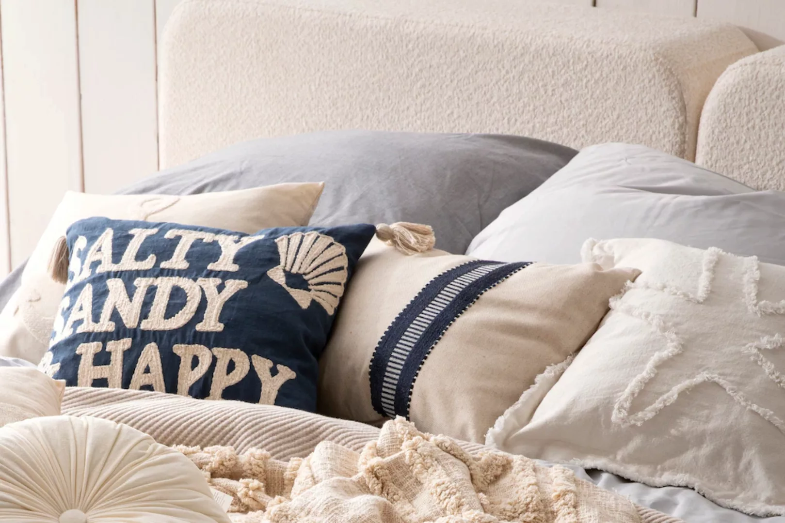 done.® Dekokissen »CUSHION SEALIFE SALTY SANDY HAPPY« günstig online kaufen