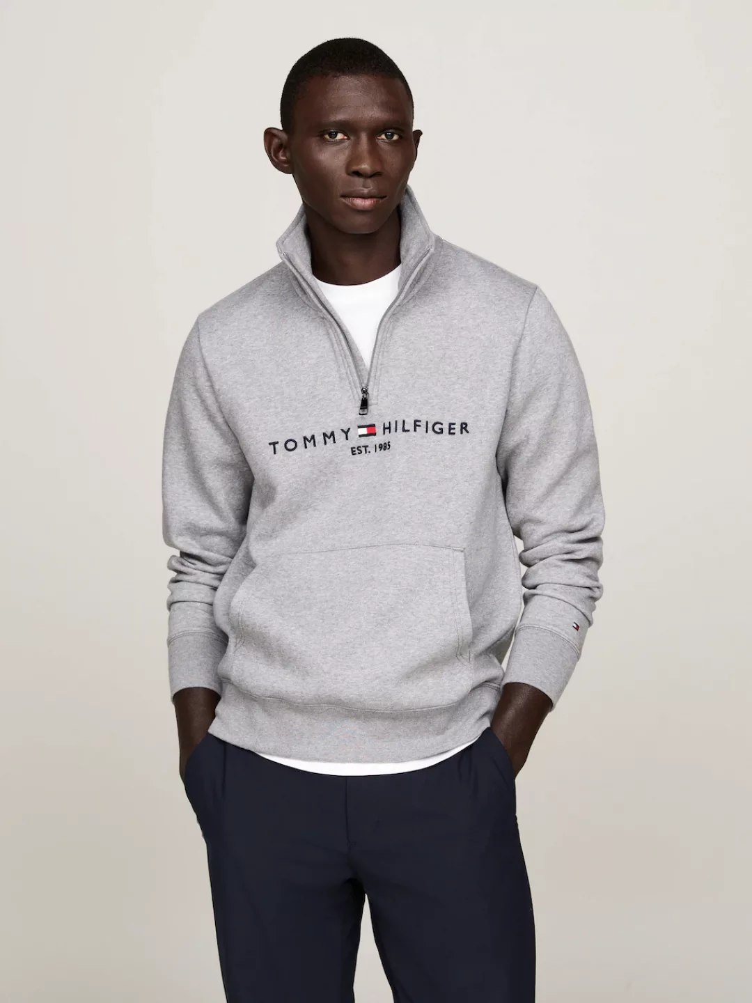 Tommy Hilfiger Sweatshirt "TOMMY LOGO MOCKNECK" günstig online kaufen