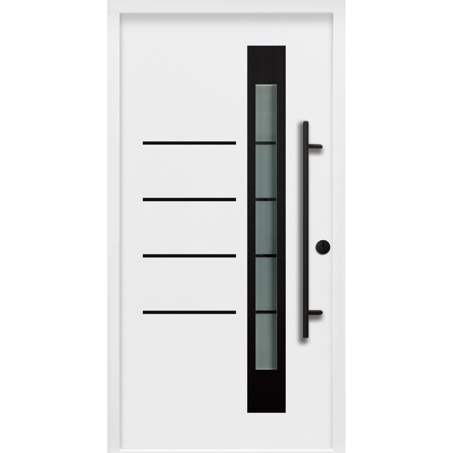 Splendoor Thermospace Sicherheits-Haustür Berlin Prime RC2 Weiß 110x210 cm günstig online kaufen