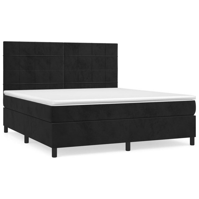 vidaXL Boxspringbett mit Matratze Schwarz 160x200 cm Samt1397831 günstig online kaufen