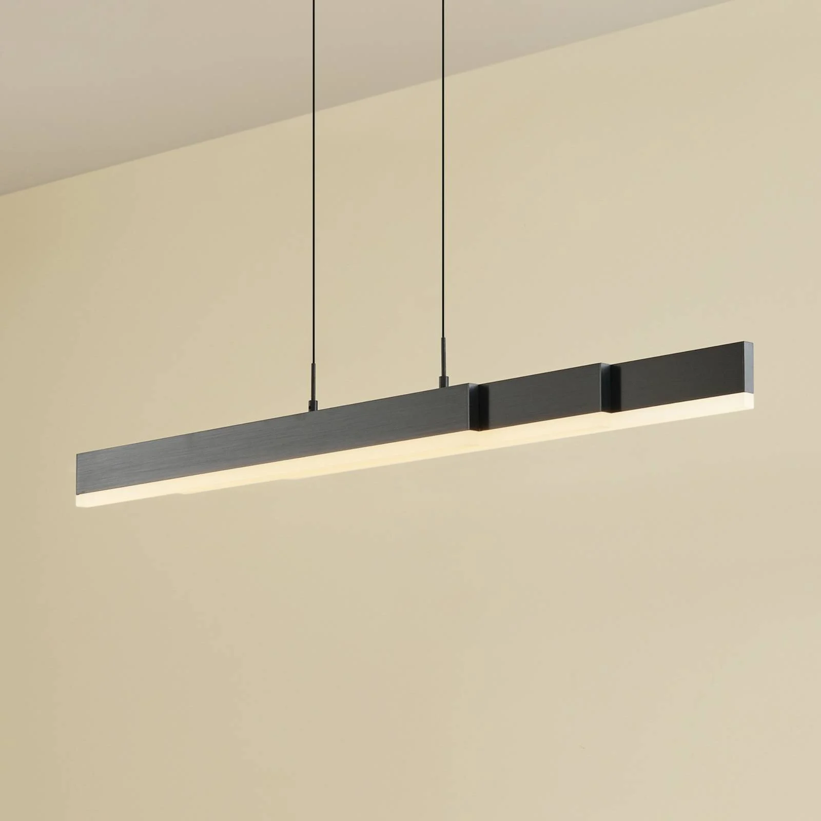 Lucande LED-Hängeleuchte Torven, schwarz, CCT, dimmbar günstig online kaufen