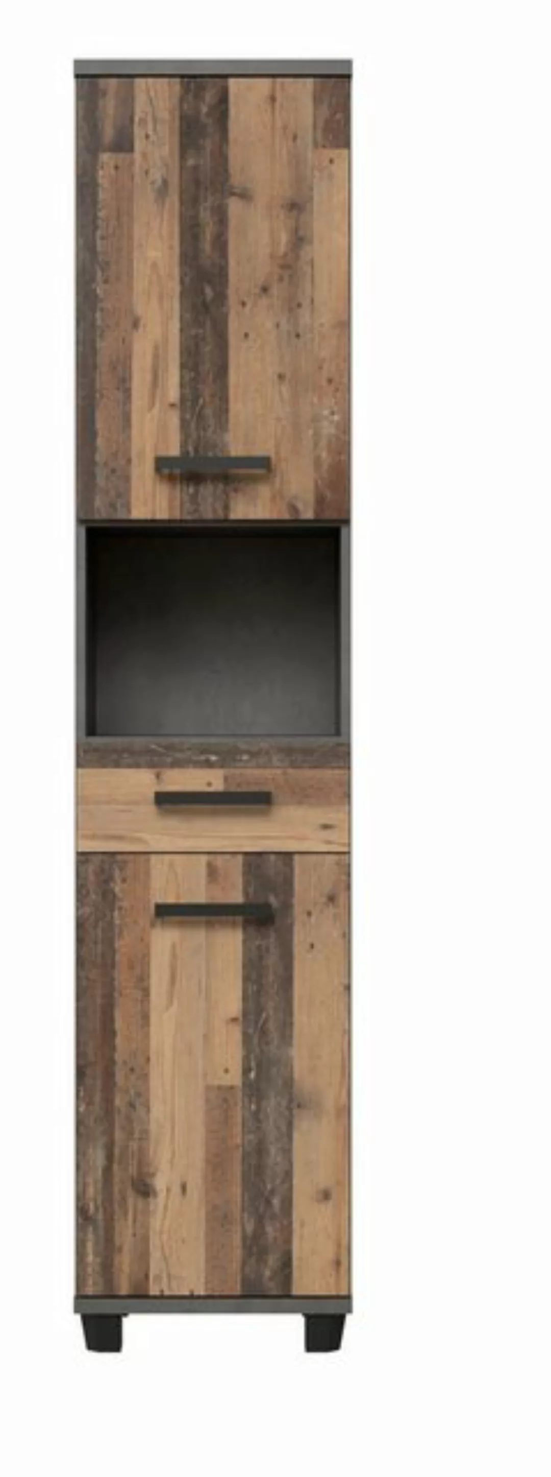 freiraum Seitenschrank Veris 2 Türen, 1 Schub, Old-Wood Dekor/ Betonoptik - günstig online kaufen