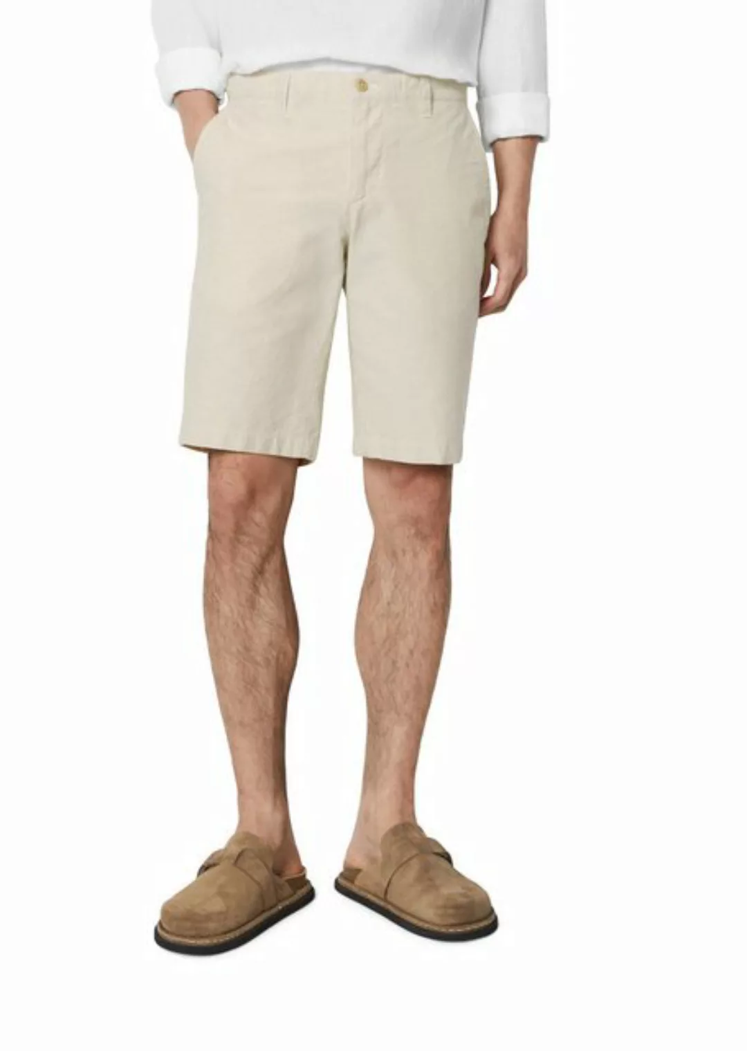 Marc O'Polo Shorts aus Bio-Baumwolle und Leinen günstig online kaufen