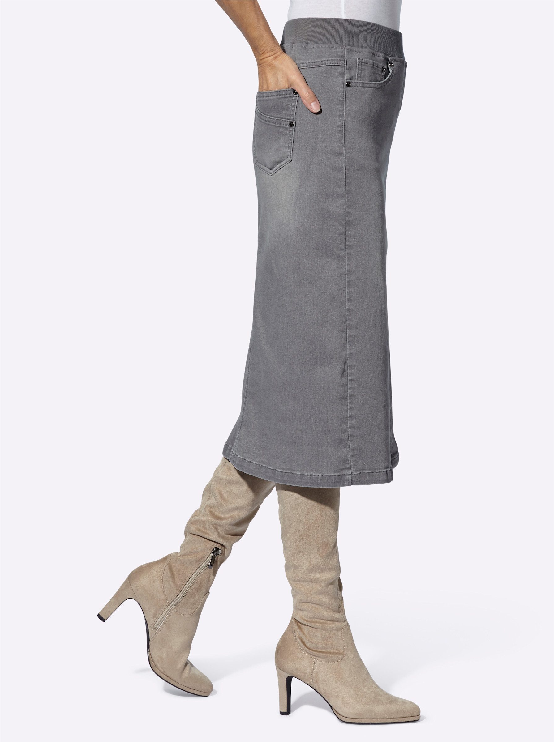 Witt A-Linien-Rock Jeansrock günstig online kaufen