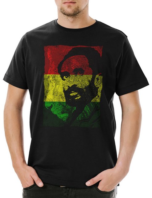 Urban Backwoods Print-Shirt Haile Selassie Portrait III Herren T-Shirt Ras günstig online kaufen