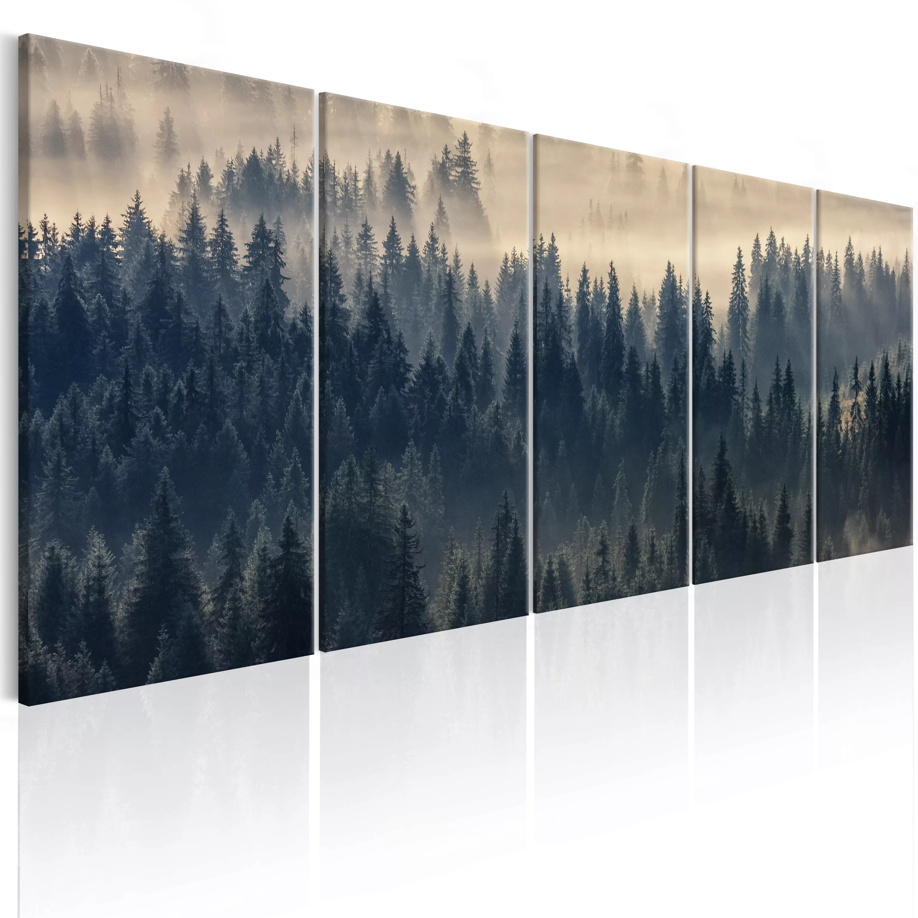 Wandbild - Fir In The Fog günstig online kaufen