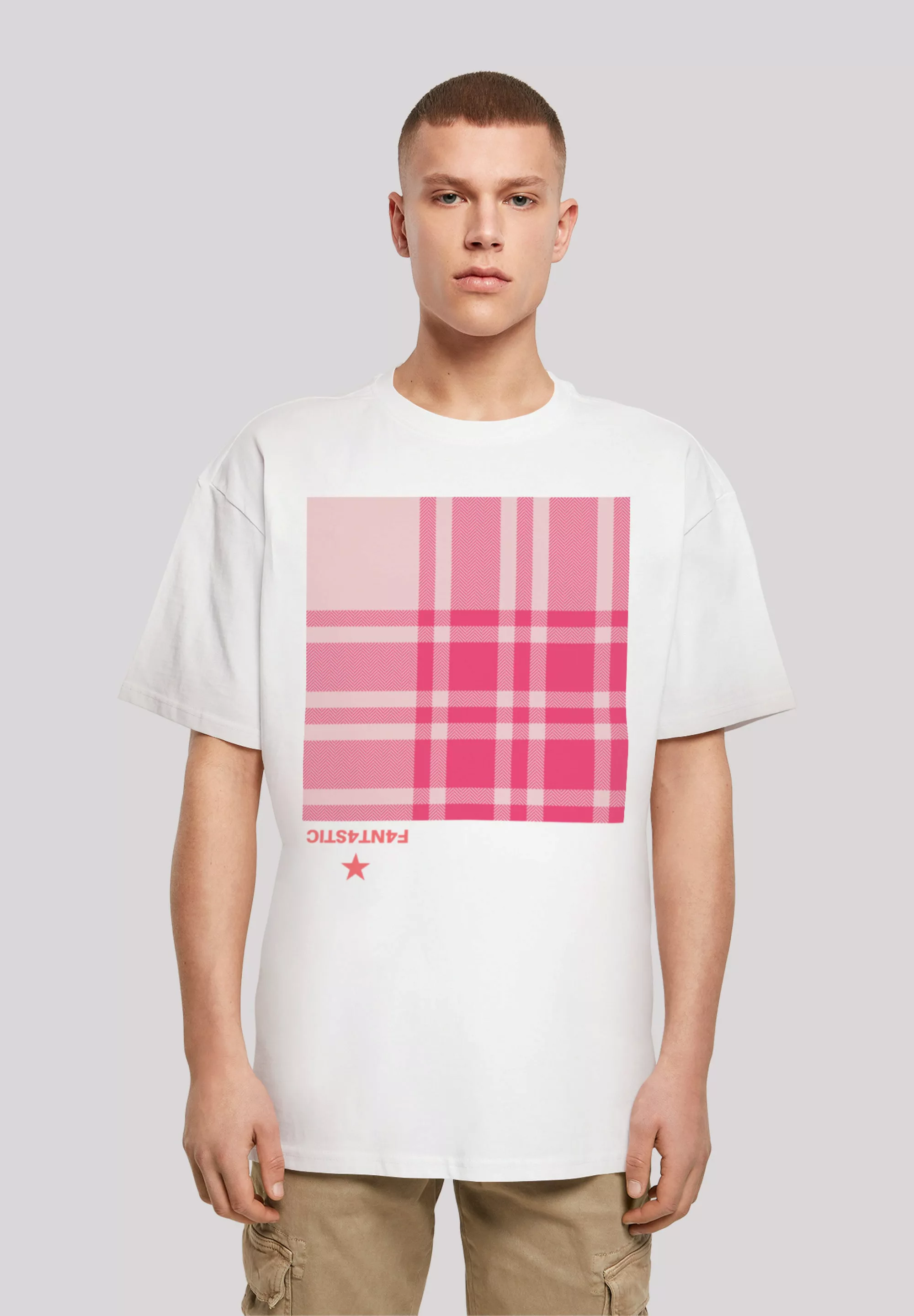 F4NT4STIC T-Shirt "Karo Pink", Print günstig online kaufen