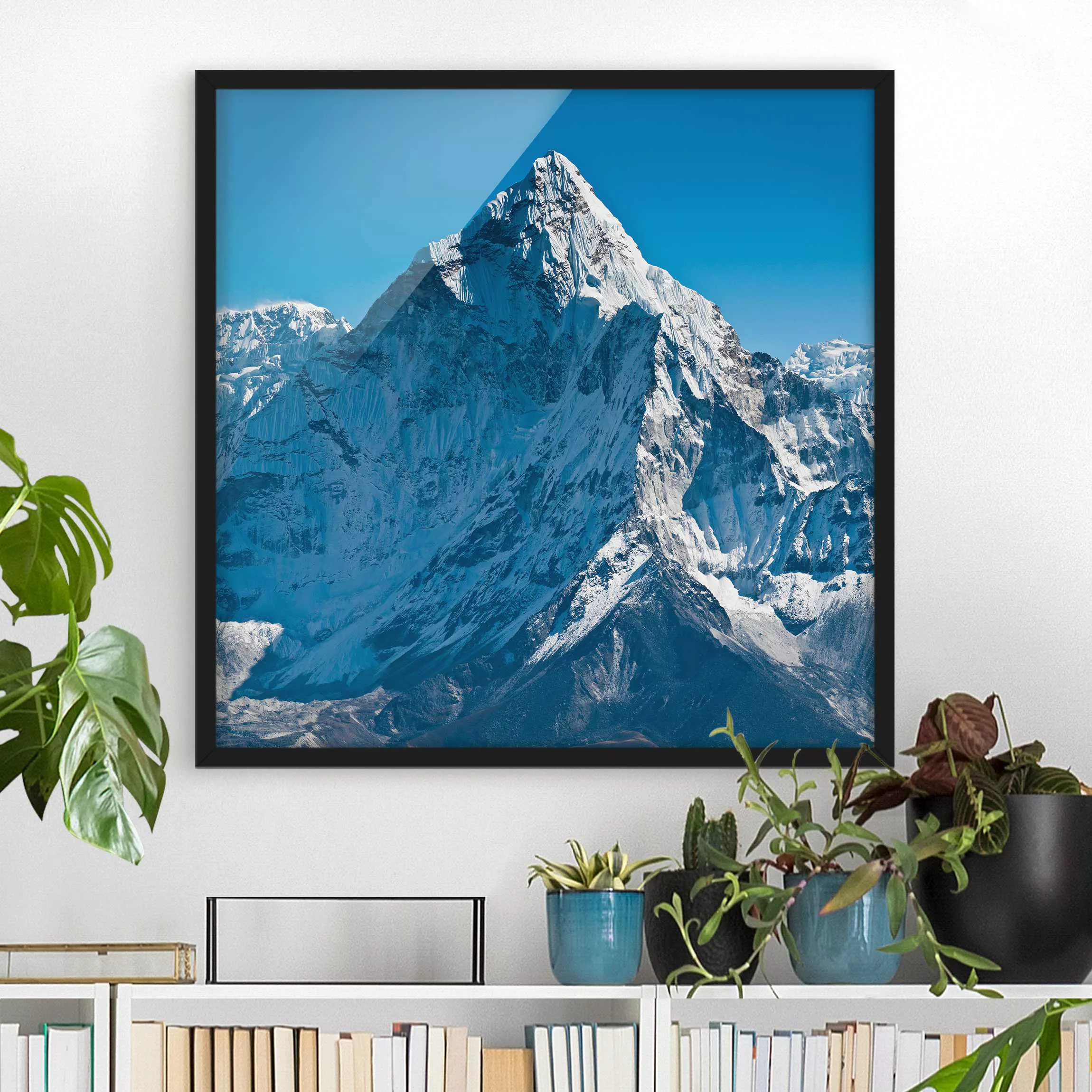 Bild mit Rahmen Natur & Landschaft - Quadrat Der Himalaya günstig online kaufen