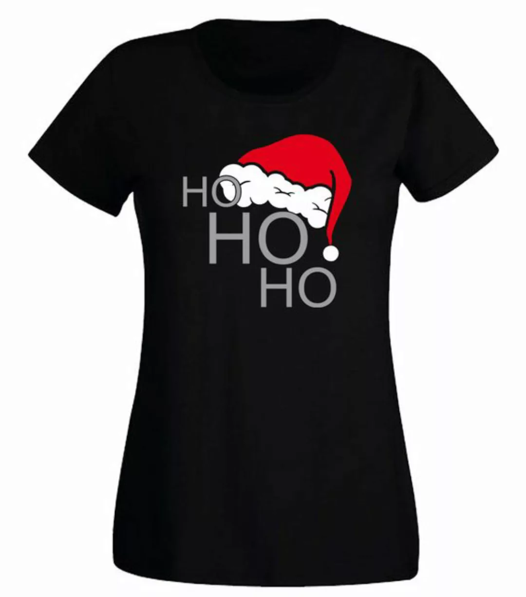 G-graphics T-Shirt Ho Ho Ho – Nikolausmütze Slim-fit Damen T-Shirt mit Weih günstig online kaufen