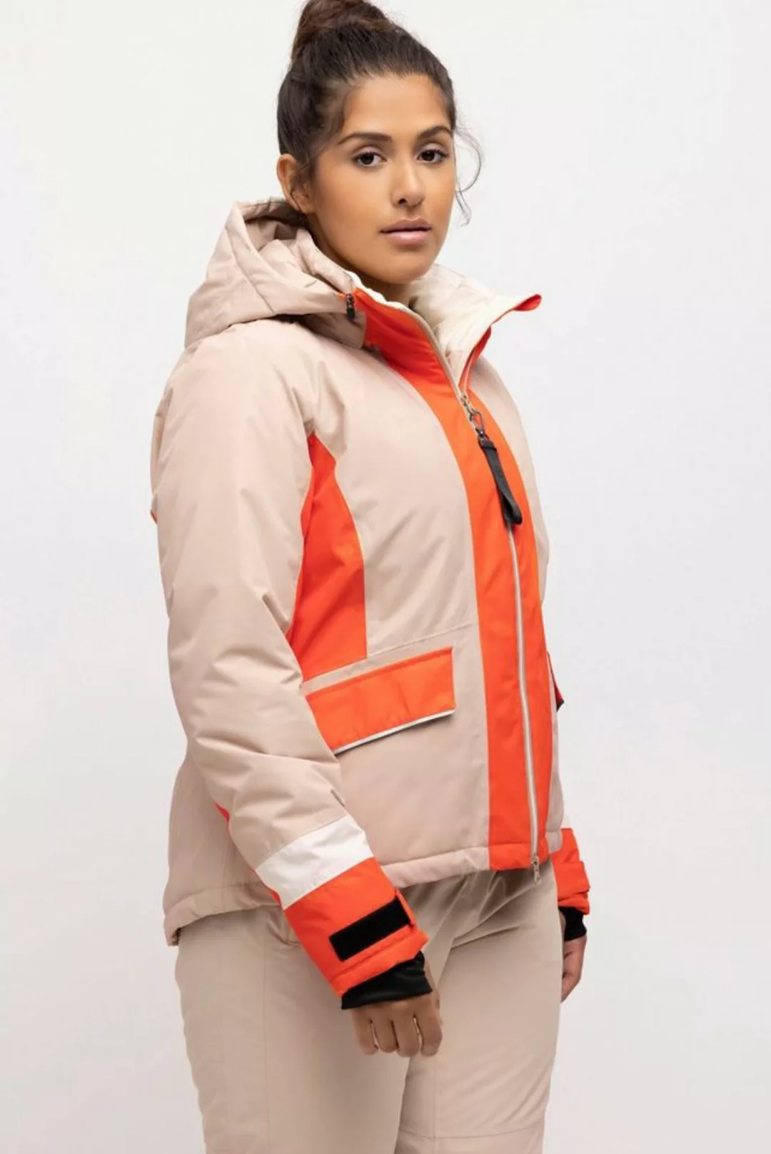 Ulla Popken Funktionsjacke Funktionsjacke Colorblocking wasserdicht günstig online kaufen