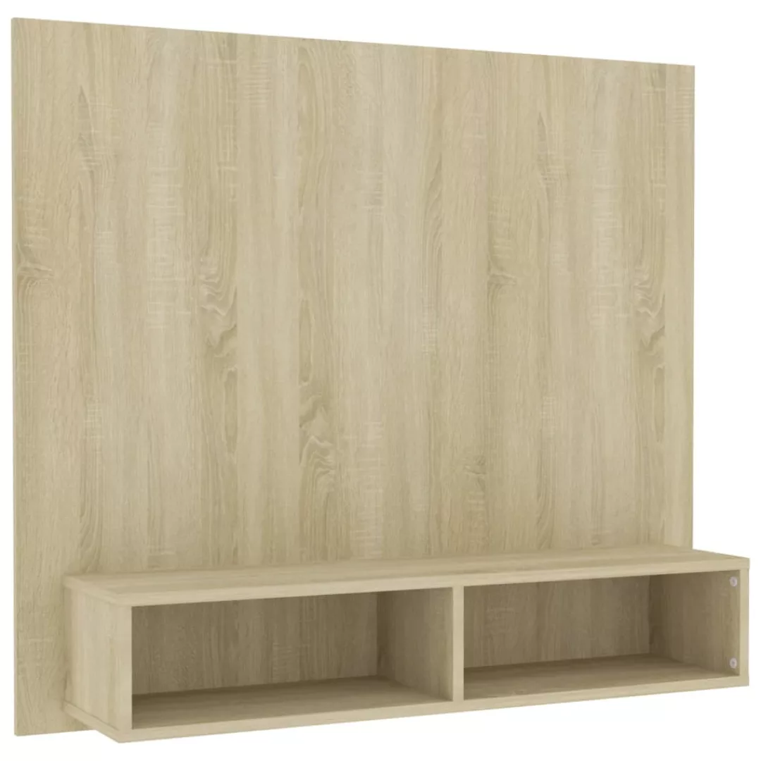 Tv-wandschrank Sonoma-eiche 102x23,5x90 Cm Spanplatte günstig online kaufen