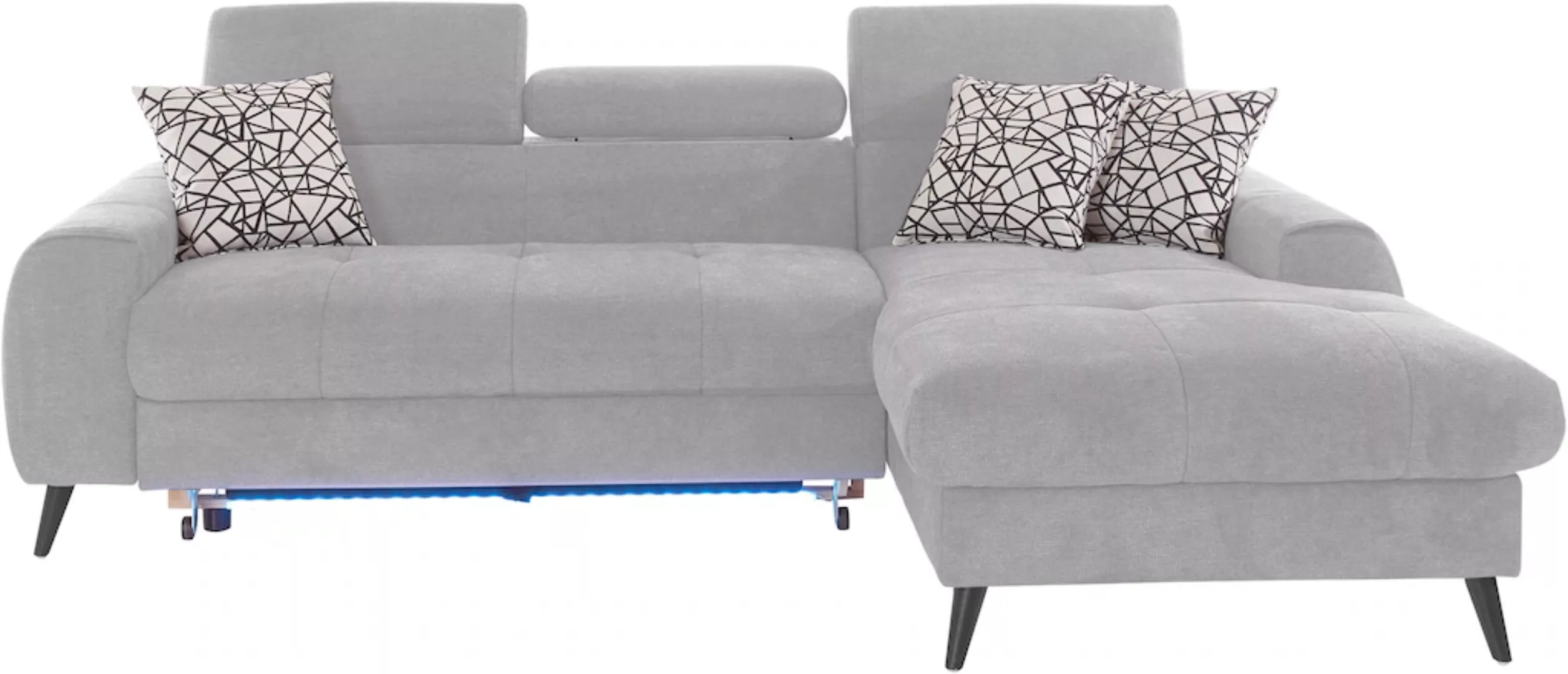 COTTA Ecksofa "Mia L-Form", 3-tlg.-Kissen-Set, Recamiere, wahlweise mit ode günstig online kaufen