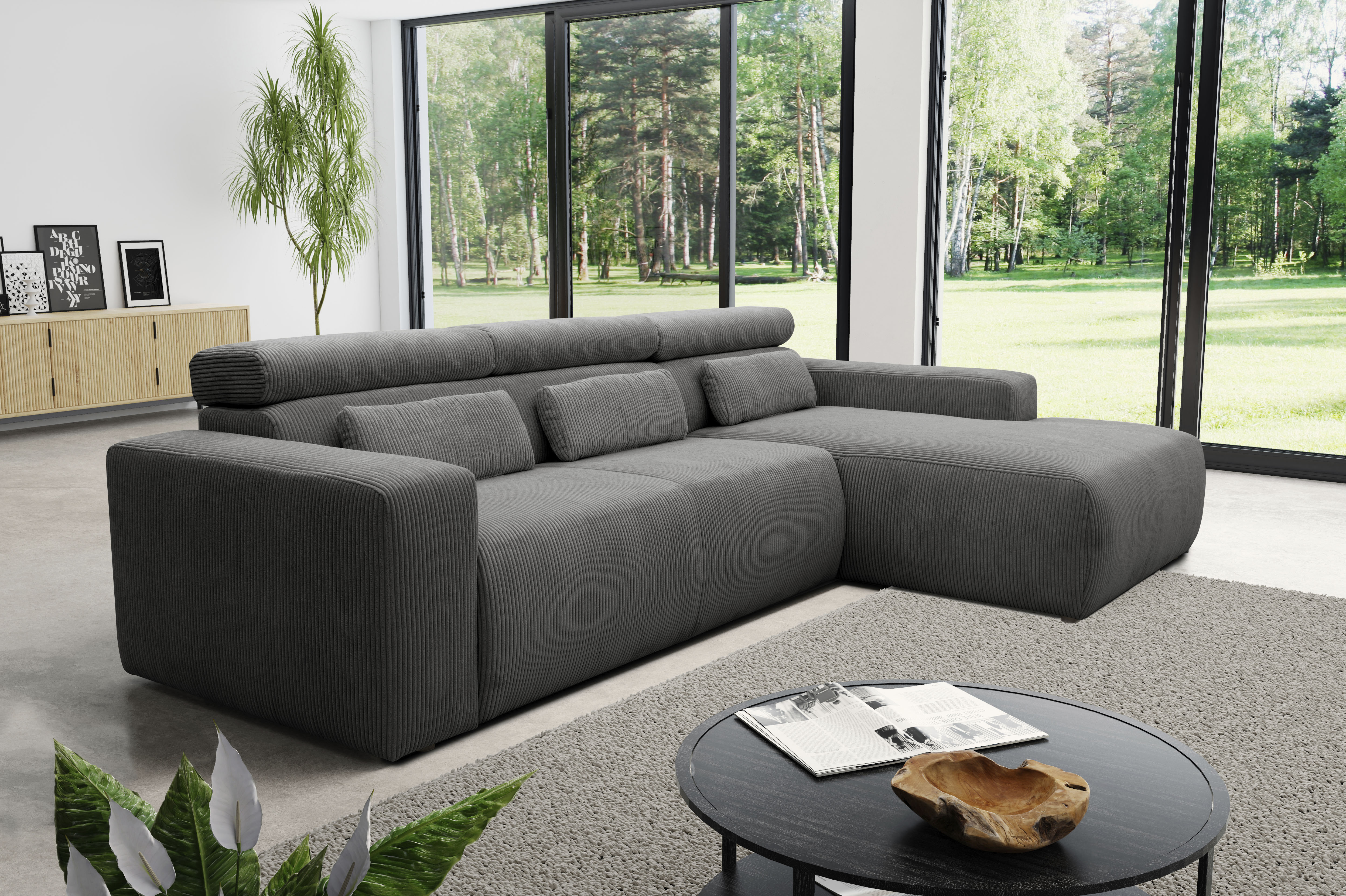 DOMO collection Ecksofa "Brandon B/T: 289/177 cm, belastbar bis 140kg/ Sitz günstig online kaufen