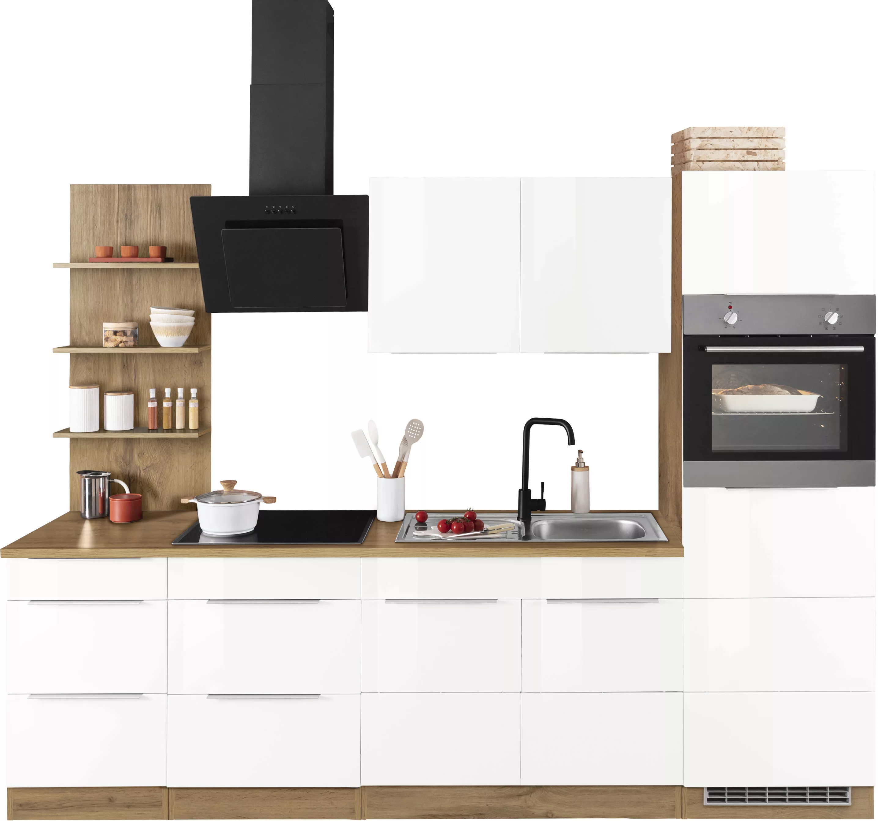 KOCHSTATION Küchenzeile »KS-Brindisi Breite 270 cm«, wahlweise mit E-Geräte günstig online kaufen
