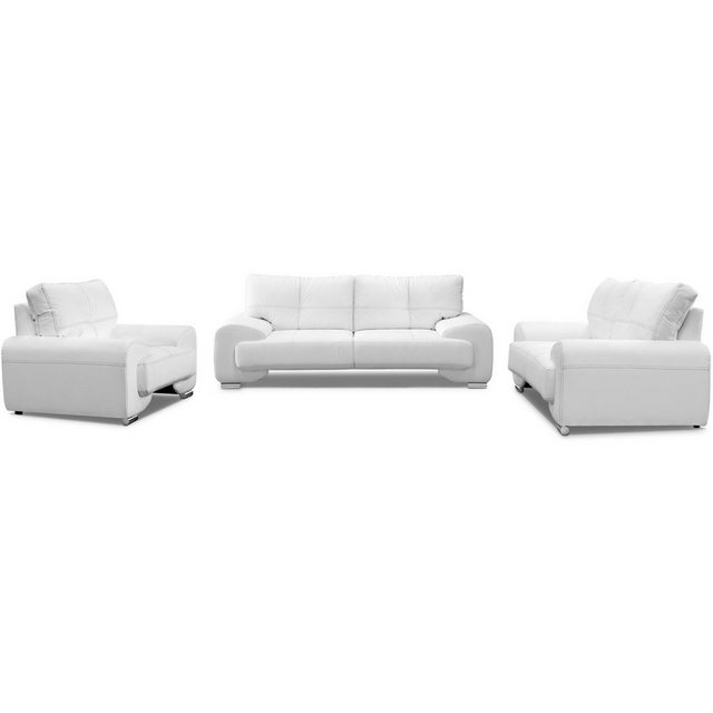 Beautysofa Big-Sofa Polstergarnitur Omega Set 3+2+1 Sofa Wohnzimmer Sofagar günstig online kaufen