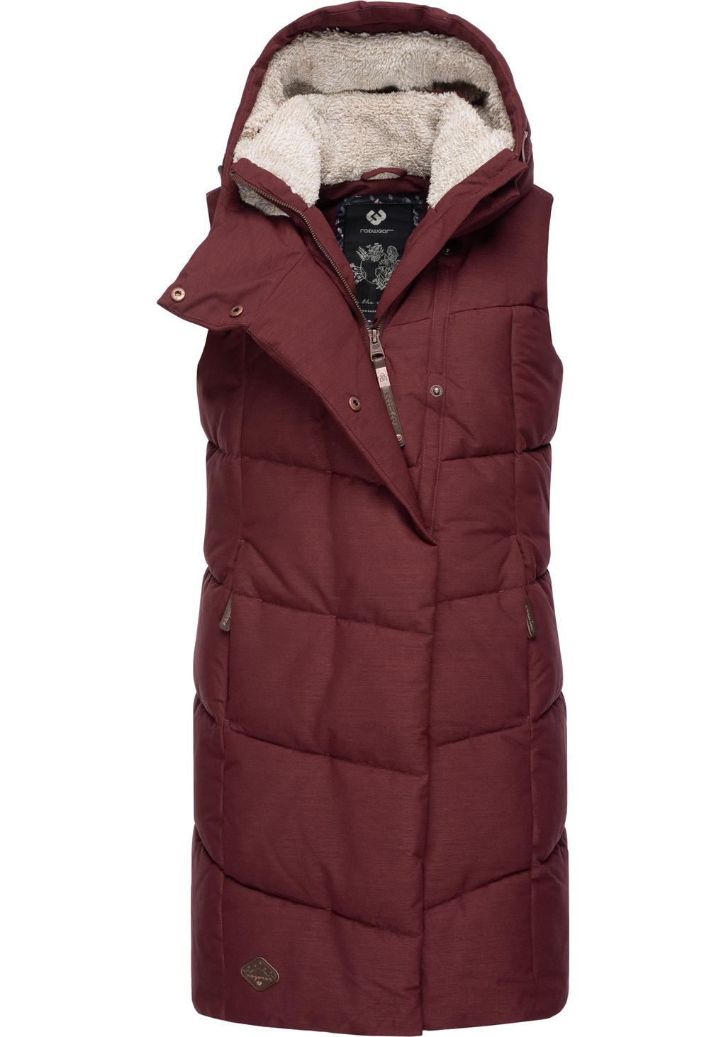 Ragwear Steppweste "Pavla Vest", stylische Winterweste mit Teddyfutter und günstig online kaufen