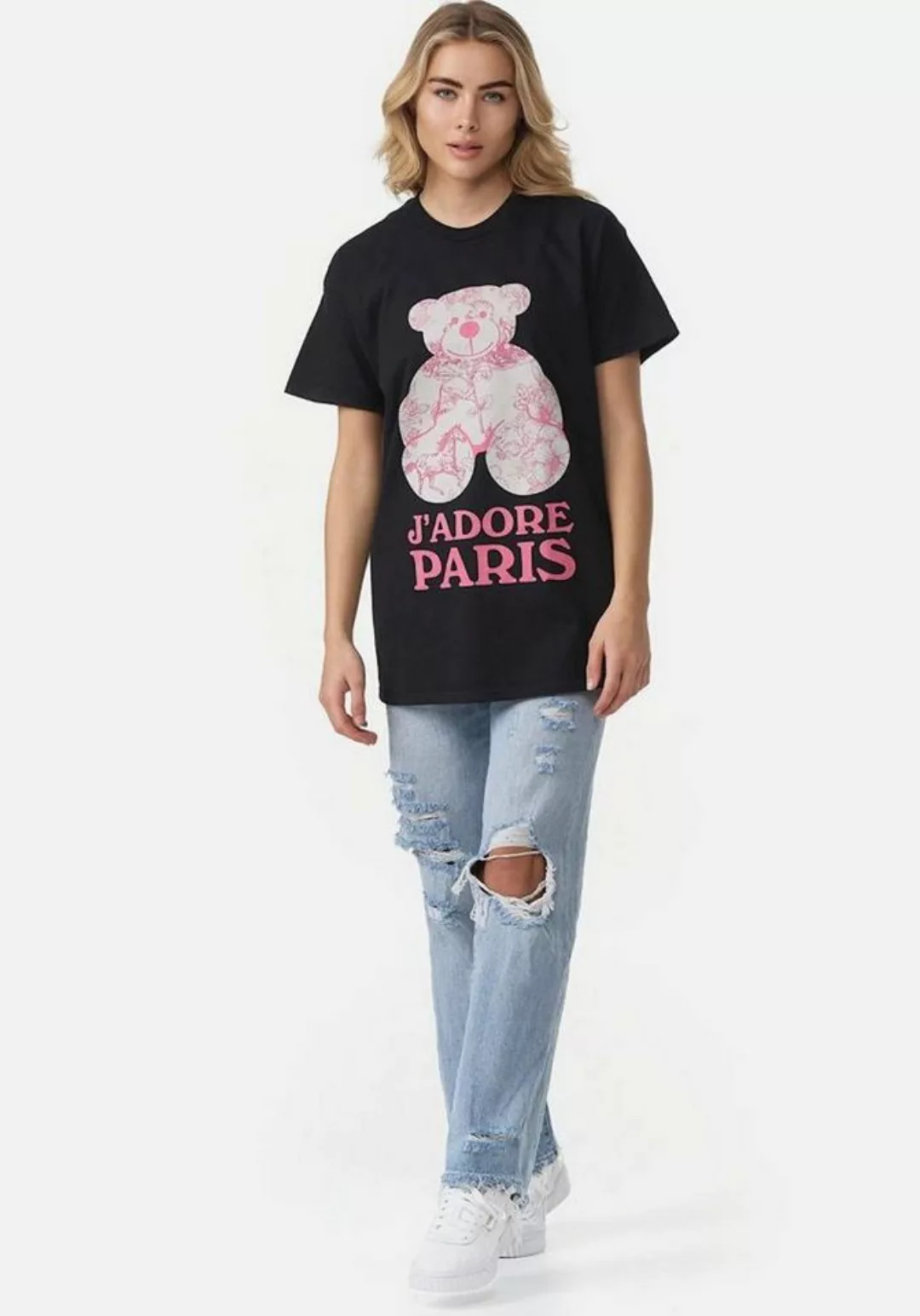 Worldclassca T-Shirt Worldclassca T-Shirt Teddy Paris Tee Sommer Oberteil günstig online kaufen