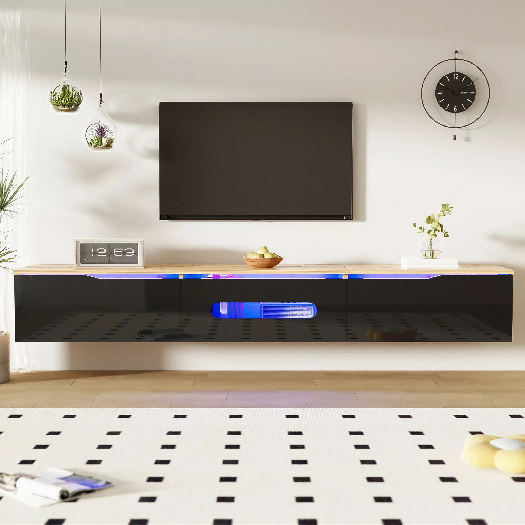 Ulife Lowboard TV-Schrank Fernsehtisch,TV-Board,TV-Ständer, TV-Panel, 180cm günstig online kaufen
