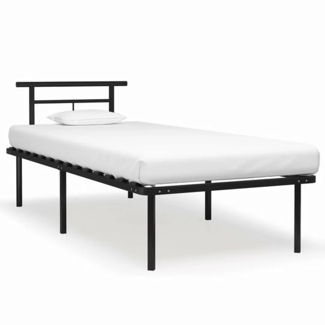 furnicato Bett Bettgestell Schwarz Metall 90x200 cm günstig online kaufen