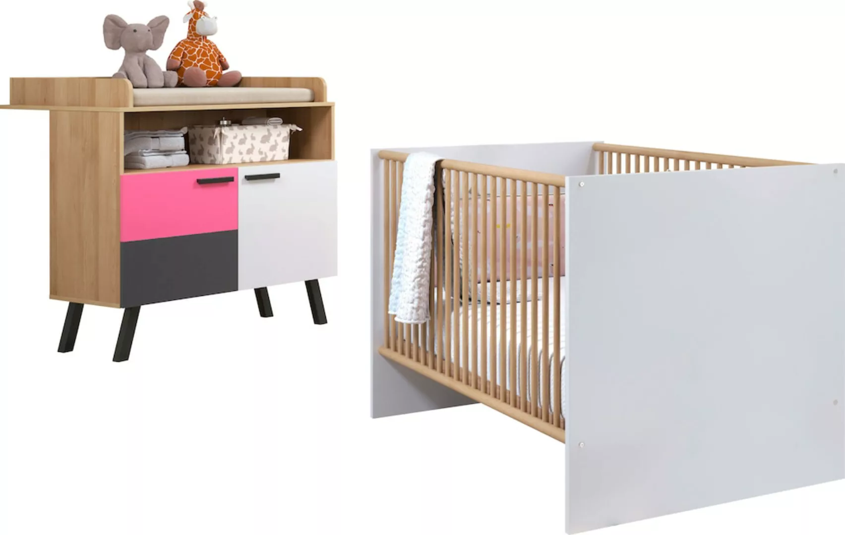 trendteam Babymöbel-Set "Mats", (2 tlg.), neutrales Design günstig online kaufen