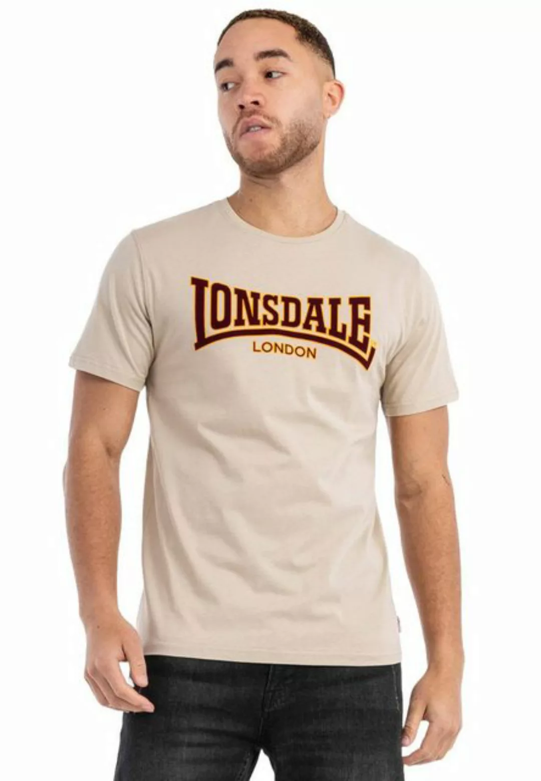 Lonsdale T-Shirt T-Shirt Lonsdale Men Slim Fit Classic, G M, F sand günstig online kaufen