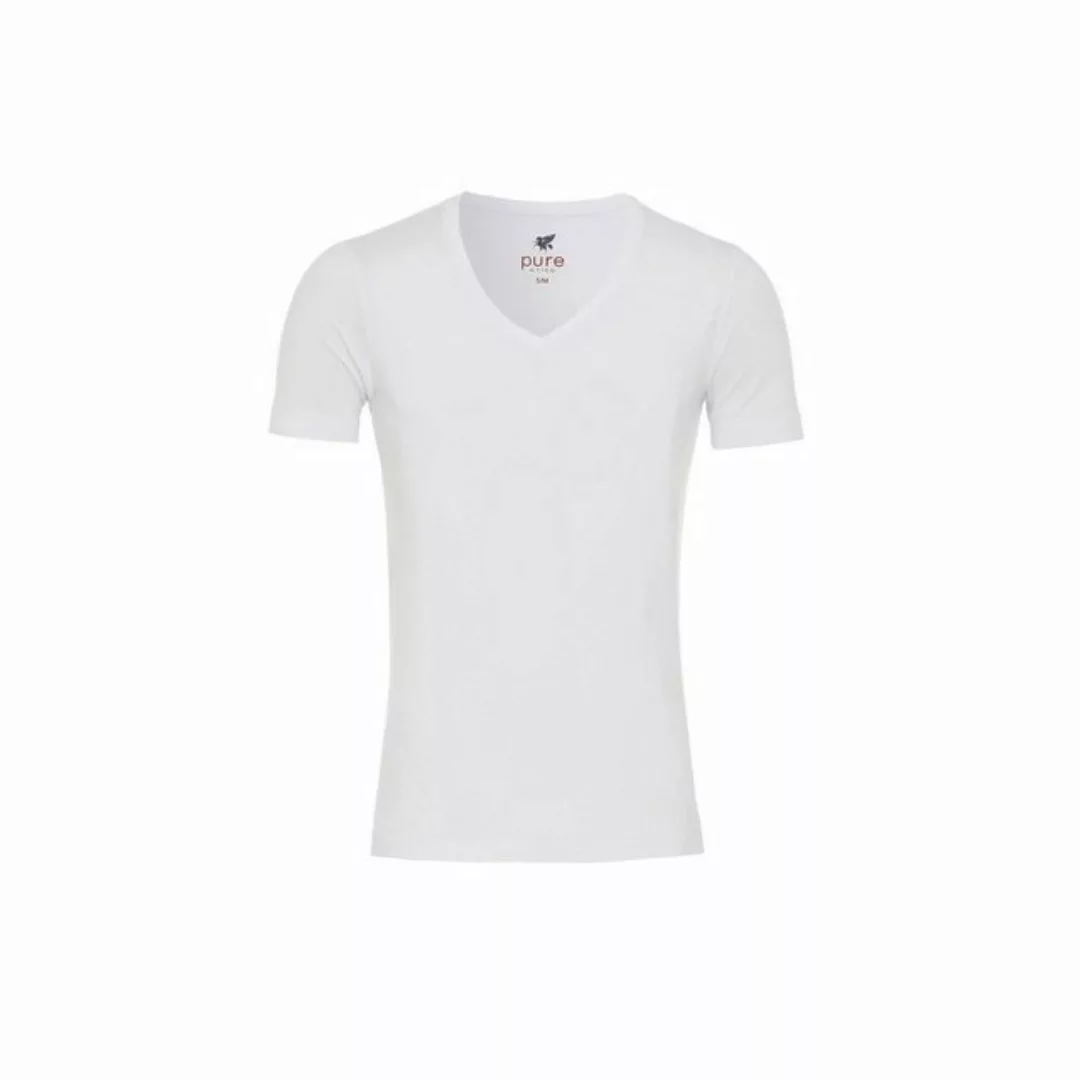Hatico Rundhalsshirt weiß regular (1-tlg) günstig online kaufen