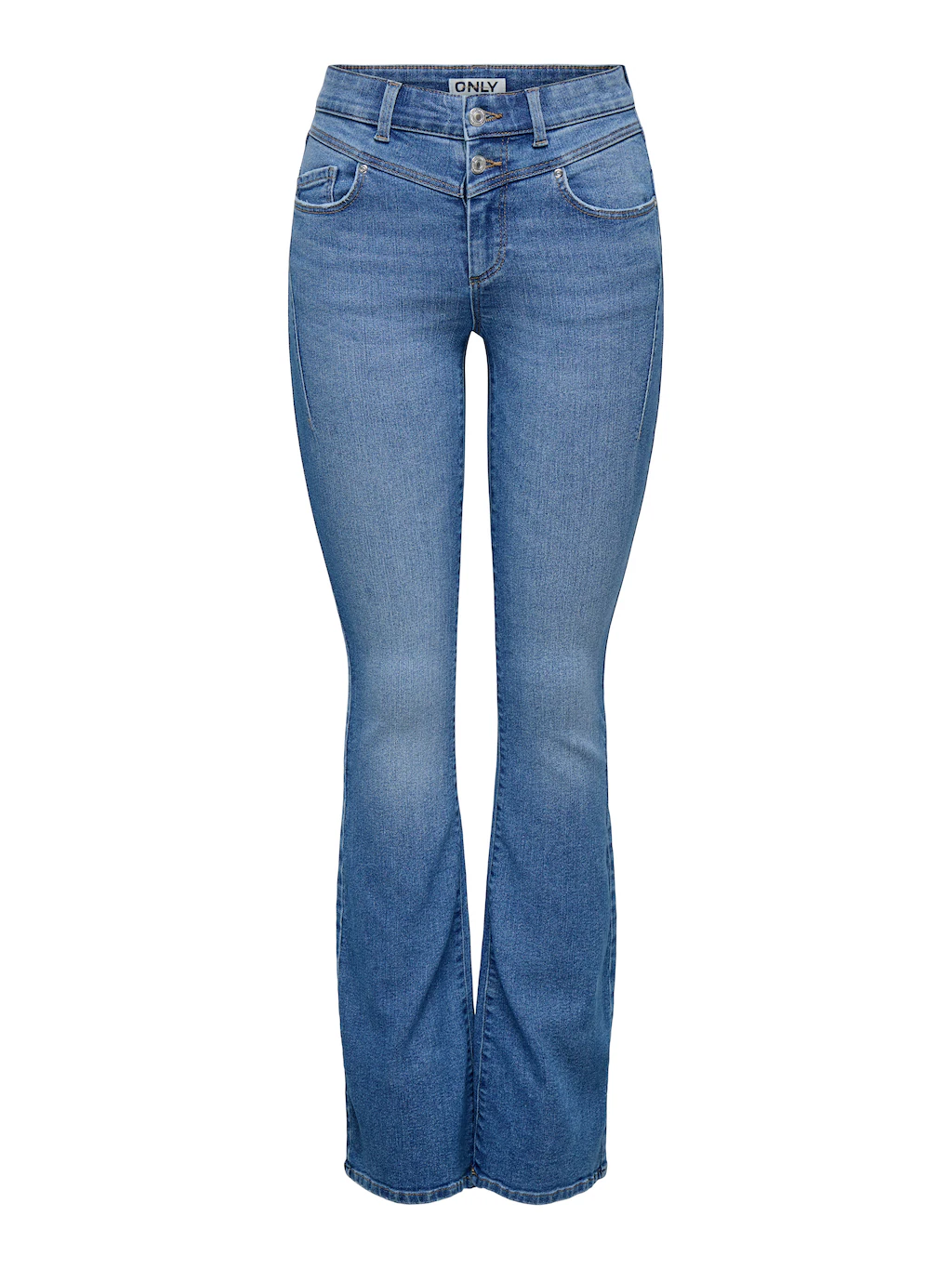 ONLY Bootcut-Jeans "ONLSARAH VIS BUT MID FLARED DNM BOX" günstig online kaufen