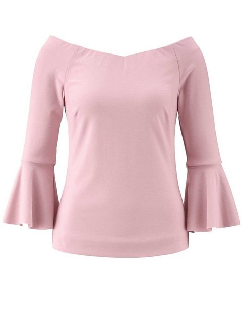 heine T-Shirt HEINE Damen Blusenshirt m. Volants, altrosé günstig online kaufen