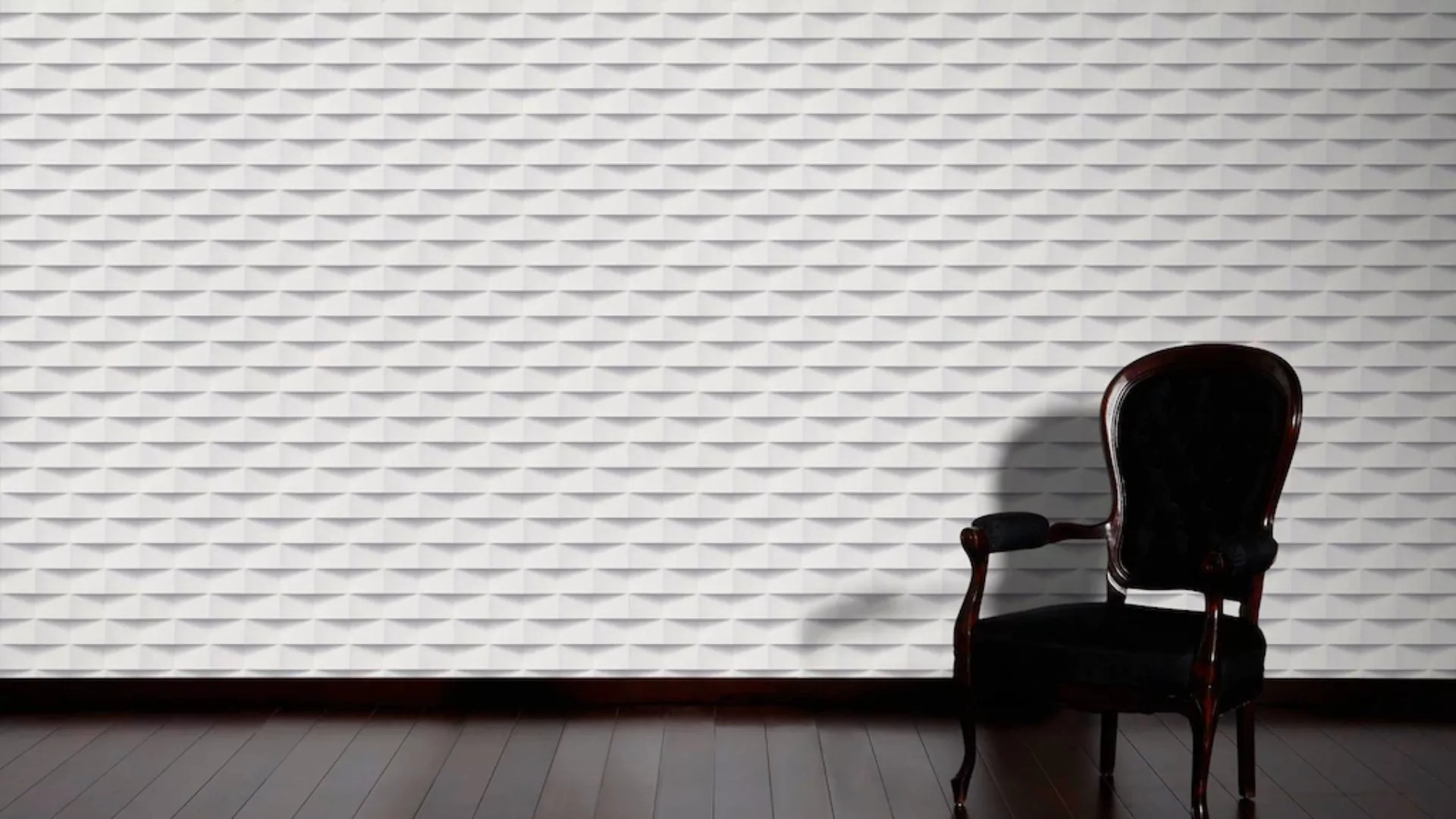Bricoflor Weiße Tapete für Wohnzimmer und Schlafzimmer im Modernen Stil 3D günstig online kaufen