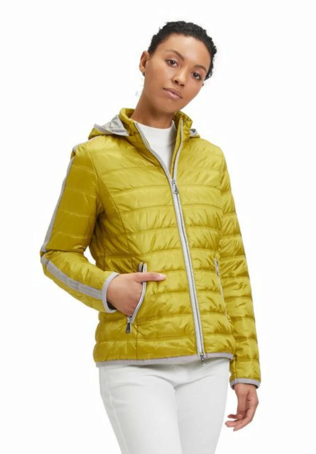 Betty Barclay Steppjacke mit abnehmbarer Kapuze Aufgesteppte Bänder günstig online kaufen