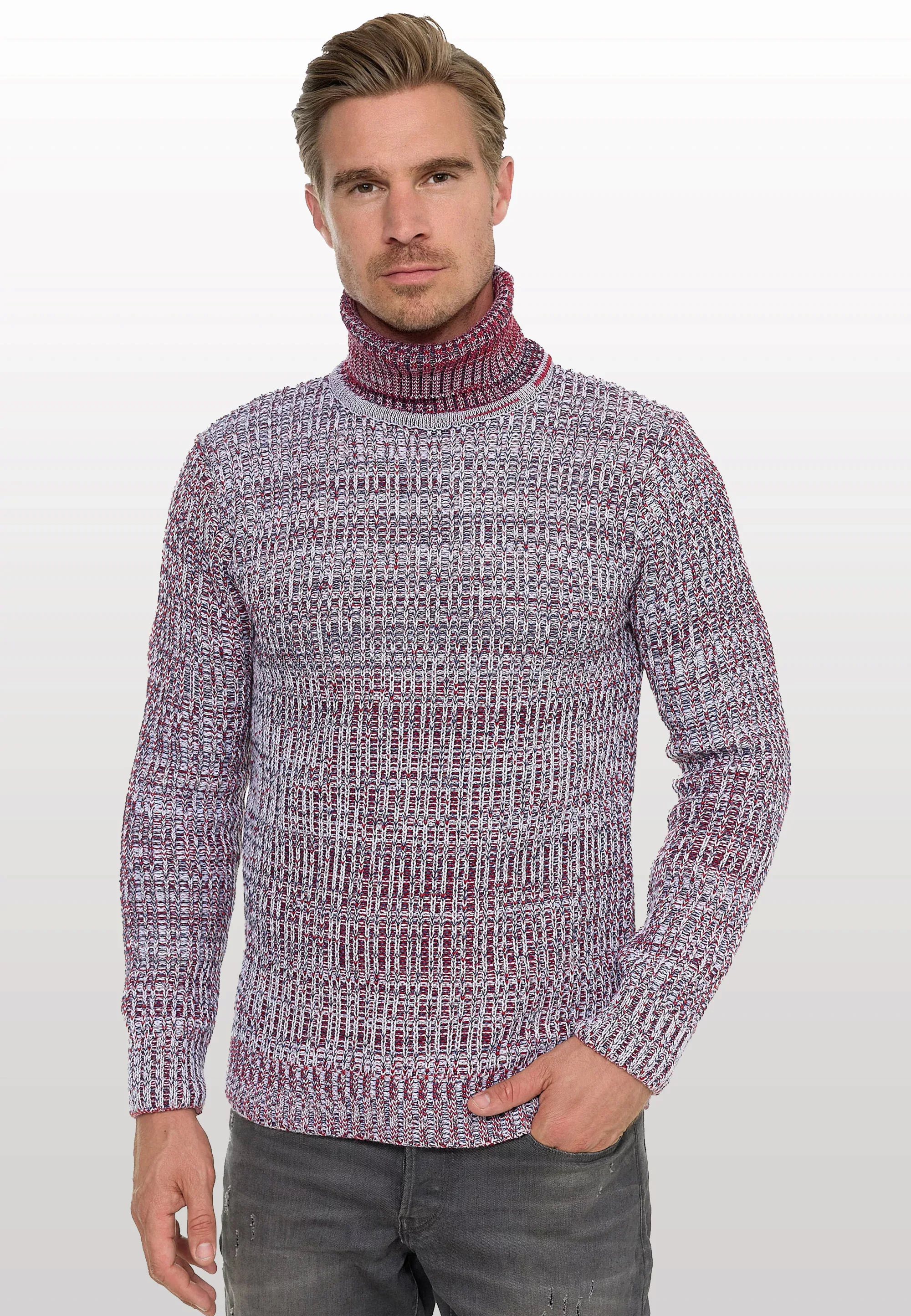 Rusty Neal Rollkragenpullover, im angesagten Strickdesign günstig online kaufen