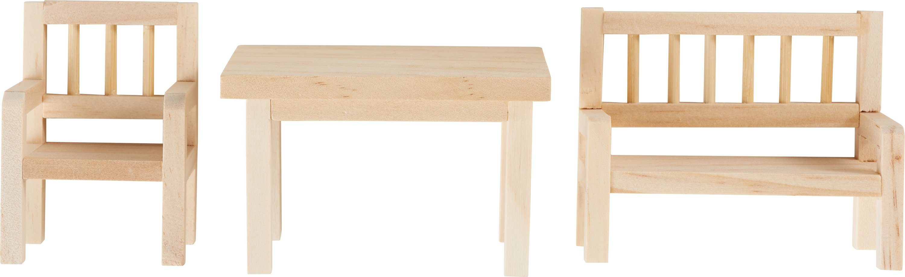 HobbyFun Dekofigur Wichtel-Set Tisch, Bank & günstig online kaufen