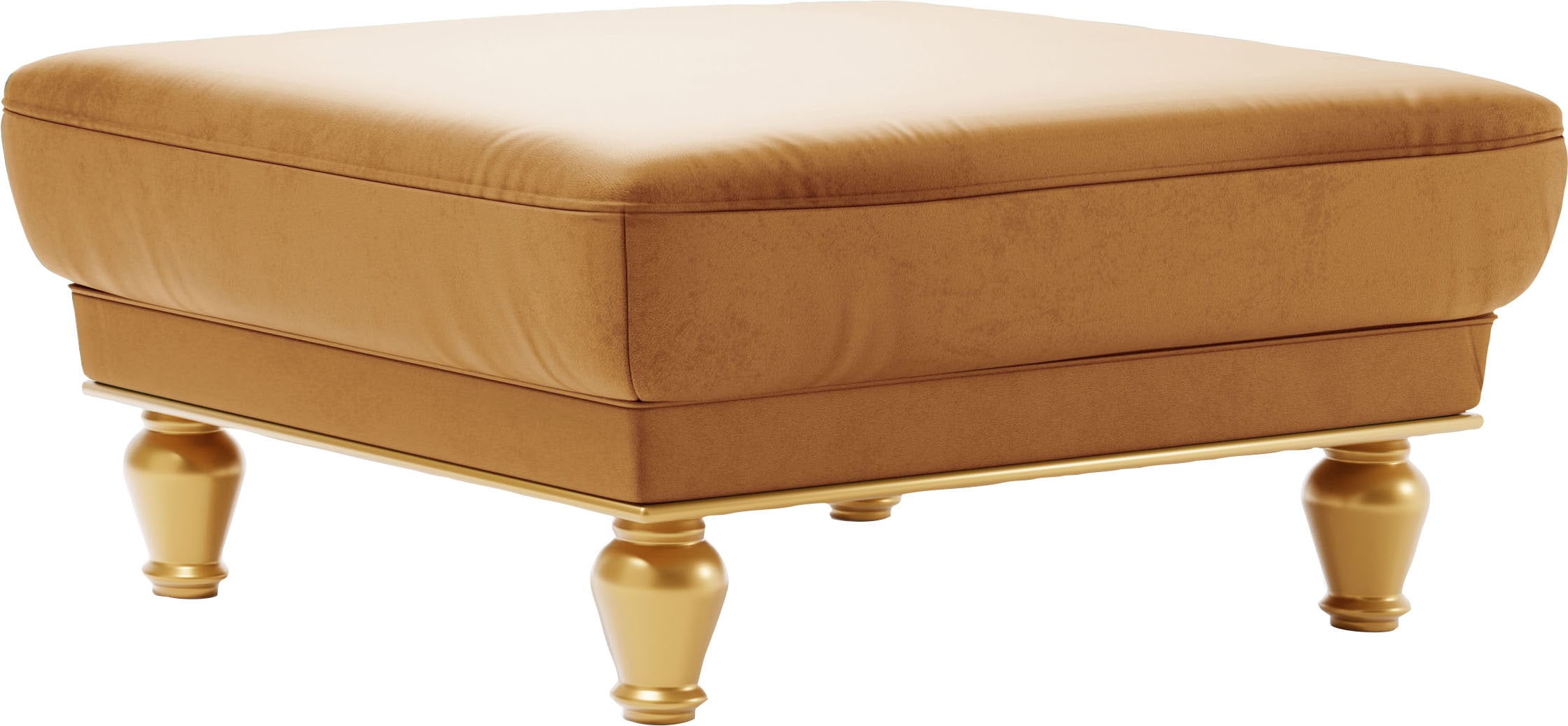 sit&more Polsterhocker "Orient 5", goldfarbene Füße günstig online kaufen